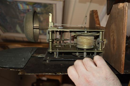 A Victorian oak longcase clock by Edmund Richards, Guernsey H.198cm